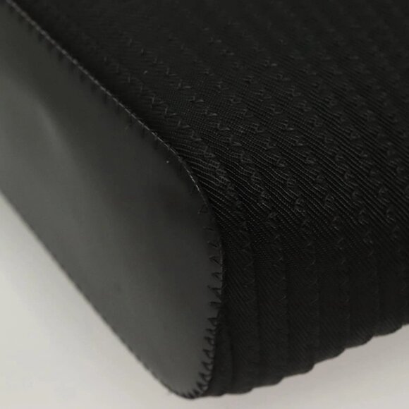 GUCCI Bamboo Hand Bag Canvas Outlet Black Silver 002 1998 0441 Auth BA3228 - Picture 4 of 16